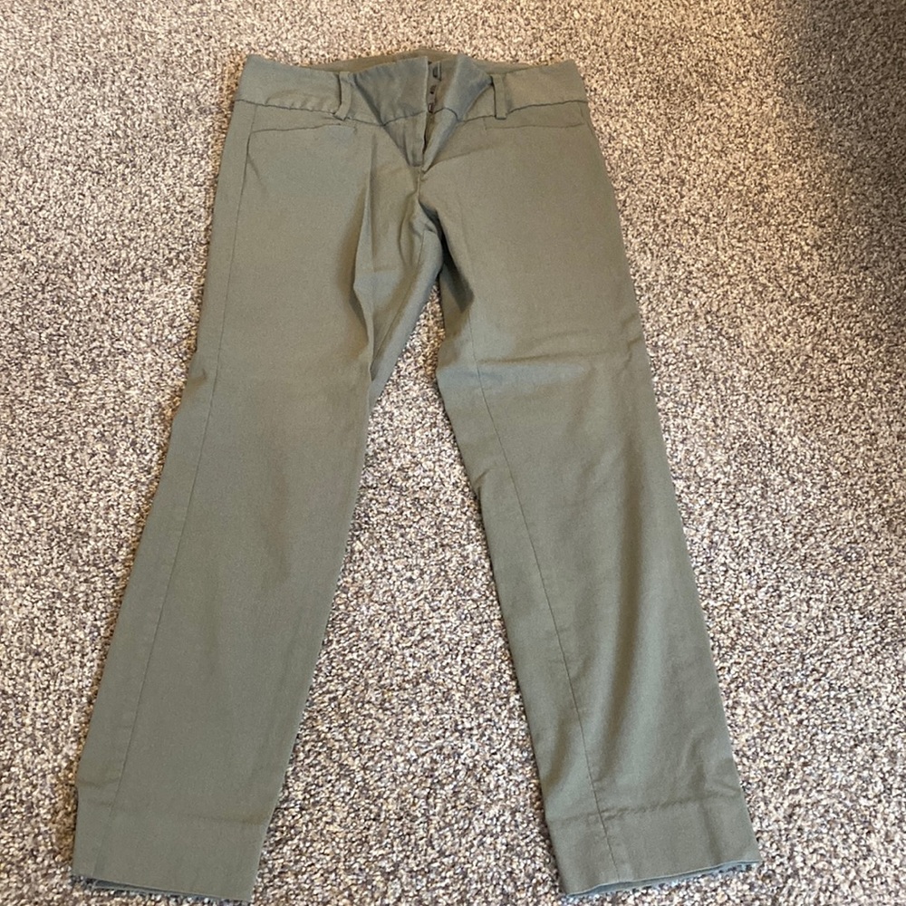 Olive Ankle Pants